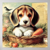  Schattige Beagle Puppy Poster (Voorkant)