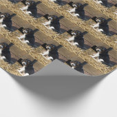 Schattige Beagle Puppy Snoopy Cadeaupapier (Hoek)