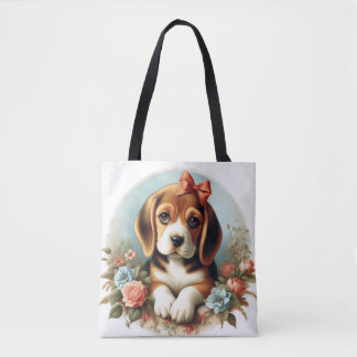 Schattige Beagle Puppy Tote Bag