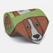 Schattige Beagle Stropdas (Opgerold)