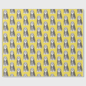 Schattige Bearded Collies Pattern Cadeaupapier (Vlak)