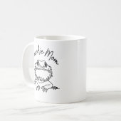 Schattige Bearded Dragon Beardie Mom Minimalist Koffiemok (Voorkant links)