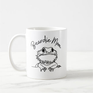 Schattige Bearded Dragon Beardie Mom Minimalist Koffiemok