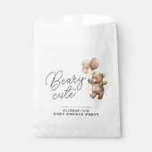 Schattige Beary Sweet Baby shower Party Dank u Bedankzakje (Voorkant)