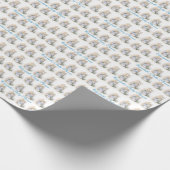 Schattige, Beatrix Potter, Baby shower, Custom Cadeaupapier (Hoek)