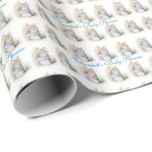 Schattige, Beatrix Potter, Baby shower, Custom Cadeaupapier (Rol Hoek)