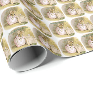 Schattige, Beatrix Potter, Baby shower, Custom Cadeaupapier