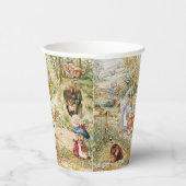 Schattige Beatrix Potter Peter en Vrienden Papieren Bekers (Rechts)