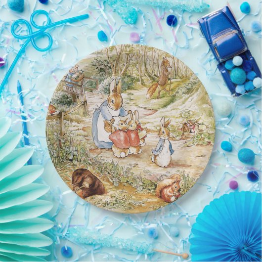 Schattige Beatrix Potter Peter en Vrienden Papieren Bordje (Feest)