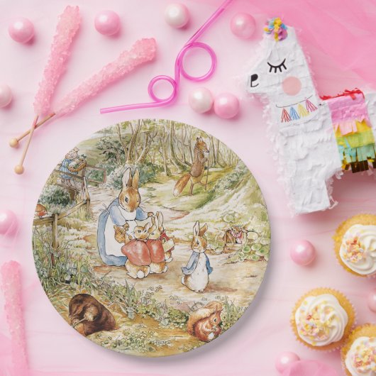 Schattige Beatrix Potter Peter en Vrienden Papieren Bordje (Feest)