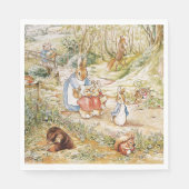 Schattige Beatrix Potter Peter en Vrienden Servet (Voorkant)