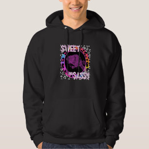 Schattige Beaver 90s Nostalgia Rainbow Leopard Pri Hoodie