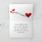 Schattige bedankje voor verpleegkundige of arts bedankkaart (Binnen)