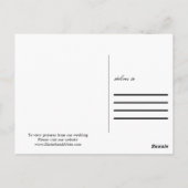SCHATTIGE Bedankt Aangepast Briefkaart (Achterkant)