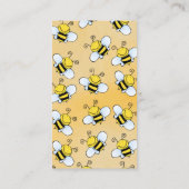 Schattige Bee Baby shower Luier Raffle Ticket Informatiekaartje (Achterkant)