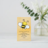 Schattige Bee Baby shower Luier Raffle Ticket Informatiekaartje (Staand voorkant)