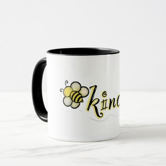 Schattige Bee Coffee Mok Be Kind (Voorkant links)