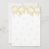 Schattige Bee Honey Eerste Bijendag Time Capsule K Kaart (Achterkant)