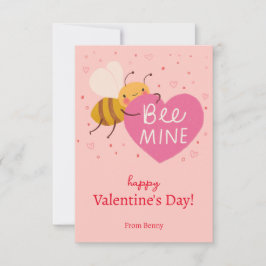 Schattige Bee Kinder Klaslokaal Valentijn Note Kaa Kaart