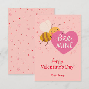 Schattige Bee Kinder Klaslokaal Valentijn Note Kaa Kaart