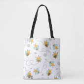 Schattige Bee Pattern Canvas tas - Speelse Honingb (Voorkant)