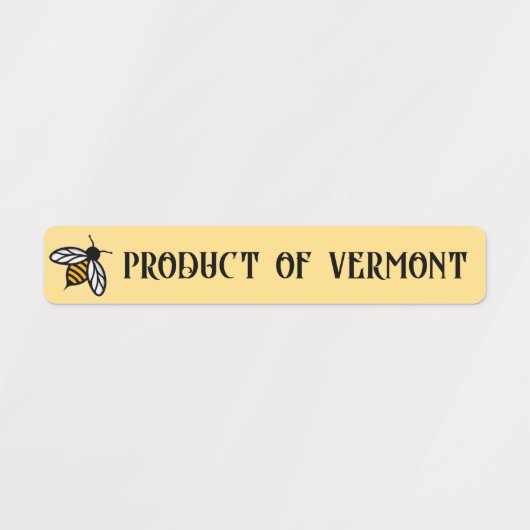 Schattige Bee STATE of COUNTRY Honey Deksel Veilig Labels (Design 1)