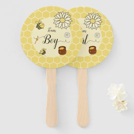 Schattige Bee & Sweet Honey Baby shower Genderonth Handwaaier