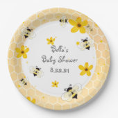 Schattige Bee Theme Party Paper Bord (Voorkant)