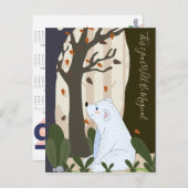 Schattige Beer 2025 Kalender Briefkaart (Voorkant / Achterkant)