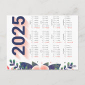 Schattige Beer 2025 Kalender Briefkaart (Achterkant)