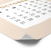 Schattige Beer 2025 Kalender Poster (Hoek)