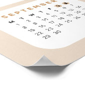 Schattige Beer 2025 Kalender Poster (Hoek)