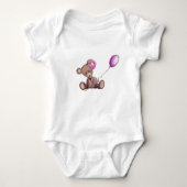 Schattige Beer Baby Bodysuit (Voorkant)