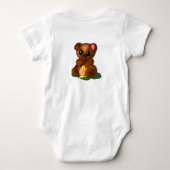 Schattige Beer Baby Bodysuit (Achterkant)