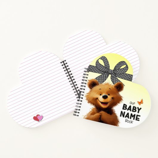 Schattige Beer Baby Naam Boek (Binnen)