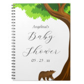Schattige Beer Baby shower Geschenklijst Notitiebo Notitieboek (Voorkant)