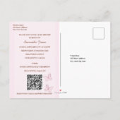 Schattige Beer Baby shower Invitation Briefkaart (Achterkant)