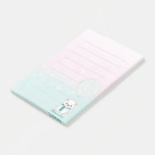 Schattige Beer ballon te doen lijst Waterverf Post-it® Notes (Schuin)