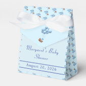 Schattige Beer & Balloons Jongen Bedankdoosjes (Voorkant Zijde)