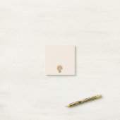 Schattige Beer Barista Post-it® Notes (Op bureau)