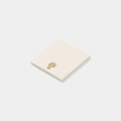 Schattige Beer Barista Post-it® Notes (Schuin)