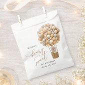 Schattige Beer, beige ballonnen, eerste verjaardag Bedankzakje (Geknipt)