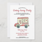 Schattige Beer Bewegende Vrachtwagen die weg Parti Kaart (Voorkant)