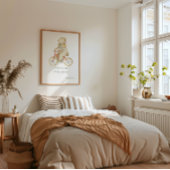 Schattige Beer Bijbelvers Muurkunst Print