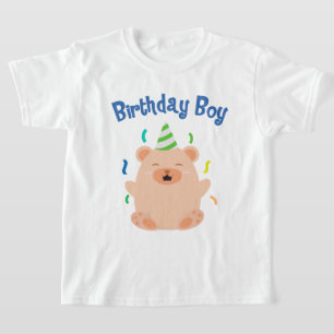 Schattige Beer Birthday Boy T-shirt