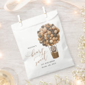 Schattige Beer, bruine ballonnen, eerste verjaarda Bedankzakje (Geknipt)