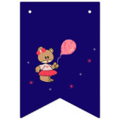 Schattige beer bunting banner (Eerste vlag)