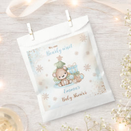 Schattige Beer Christmas Boy Baby shower Favor Bag Bedankzakje