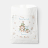 Schattige Beer Christmas Boy Baby shower Favor Bag Bedankzakje (Voorkant)