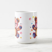 Schattige Beer Coole Teddy positief Koffiemok (Center)